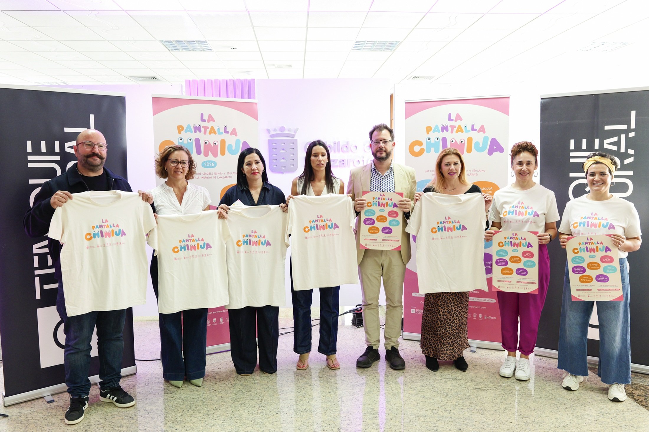 Rueda de prensa de la presentación de 'Pantalla Chinija'