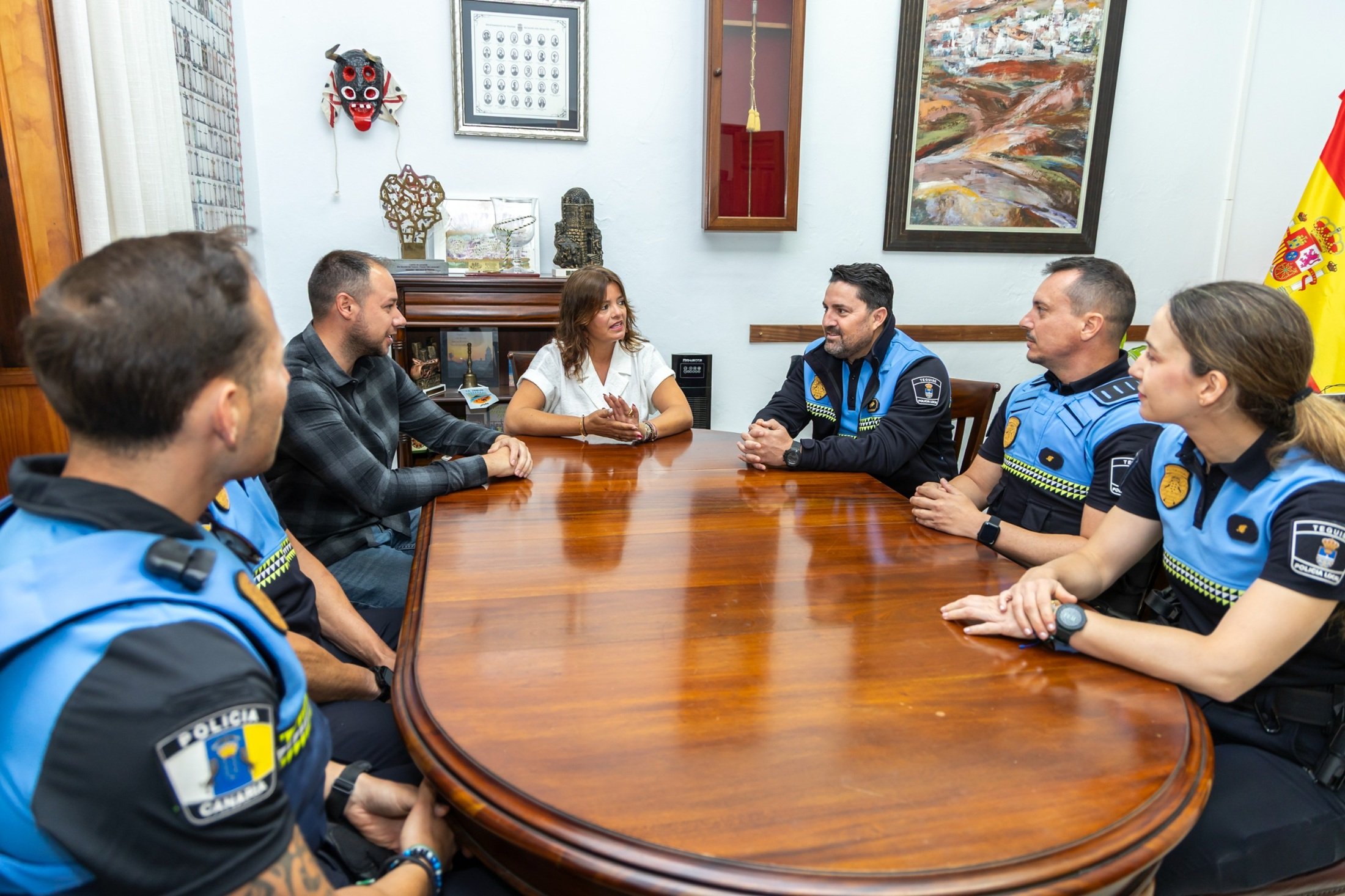Reunión de la Policía Local con el Ayuntamiento de Teguise
