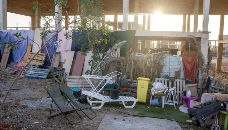 Shantytown on plot 216 of Costa Teguise. Photo: Juan Mateos.