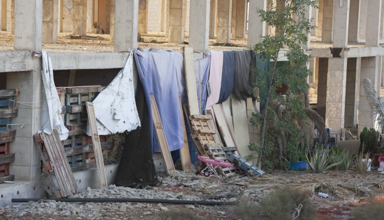 Substandard housing on plot 216 of Costa Teguise. Photo: Juan Mateos.