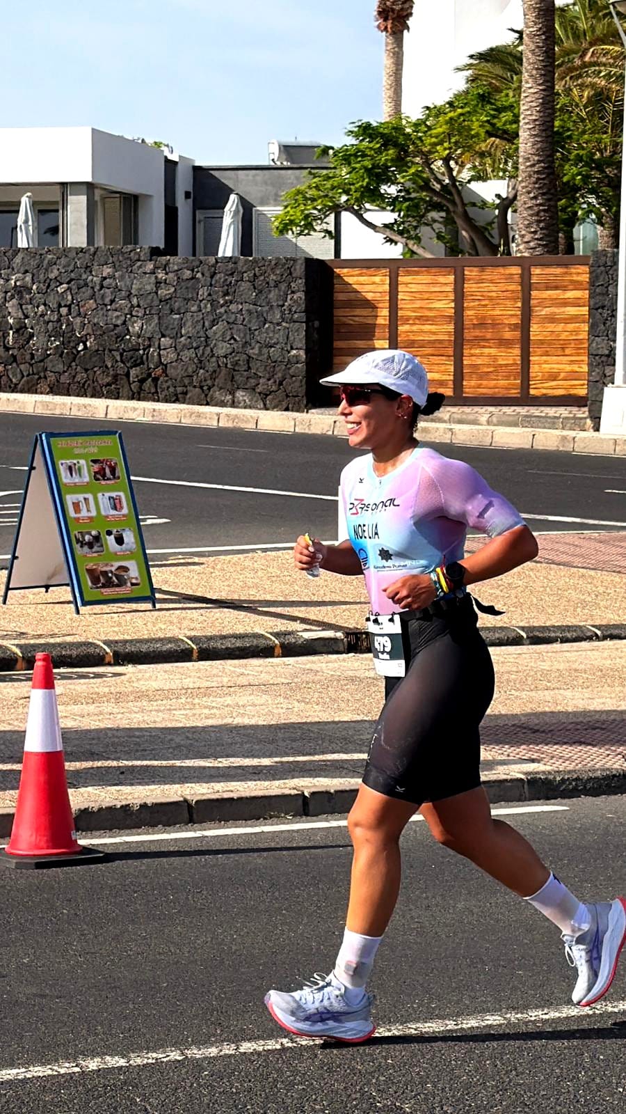 Noelia Arrocha durante el Ironman 2026