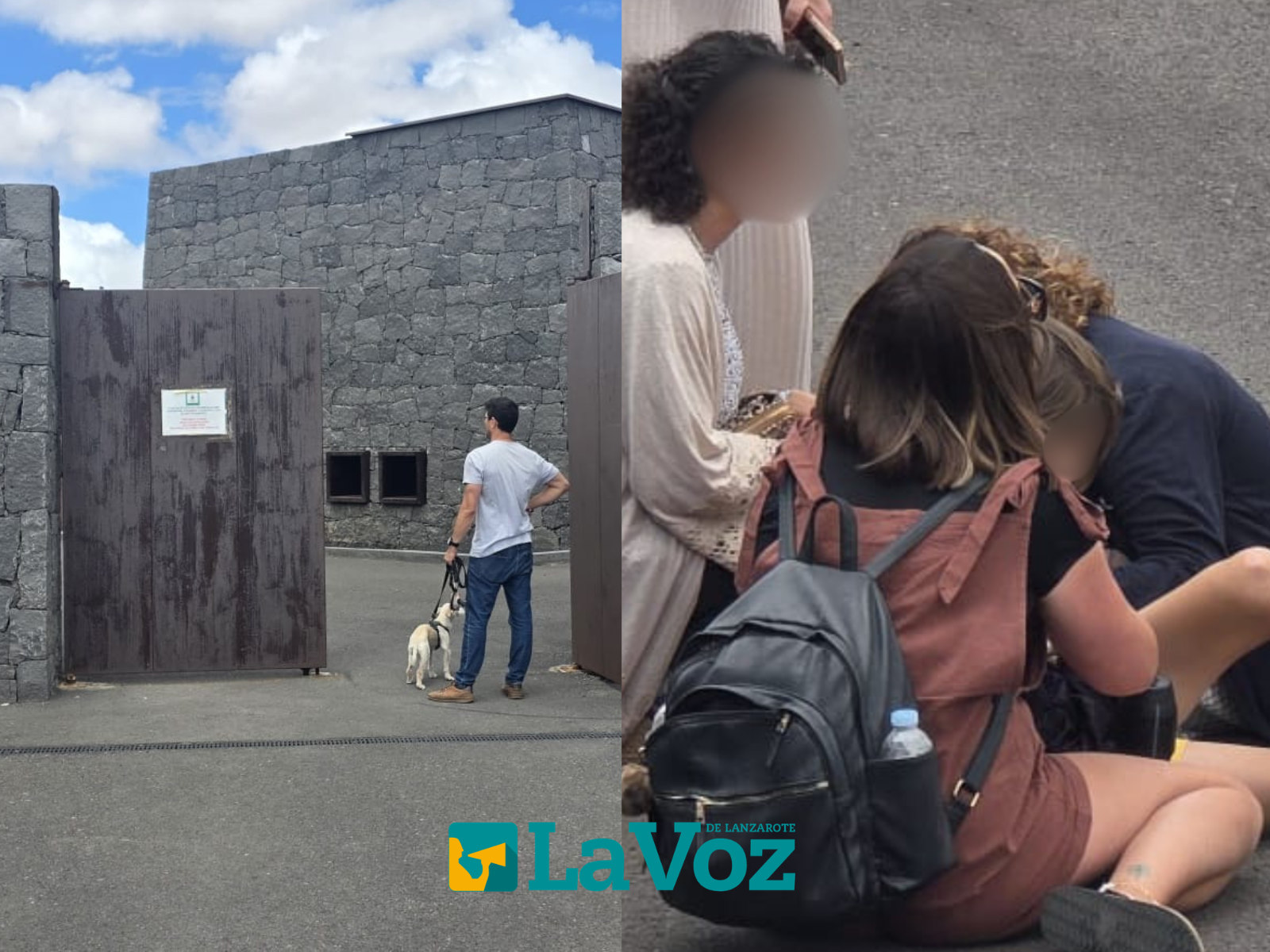 Una familia expulsada del campo de Costa Teguise por llevar un perro. Foto: cedida.