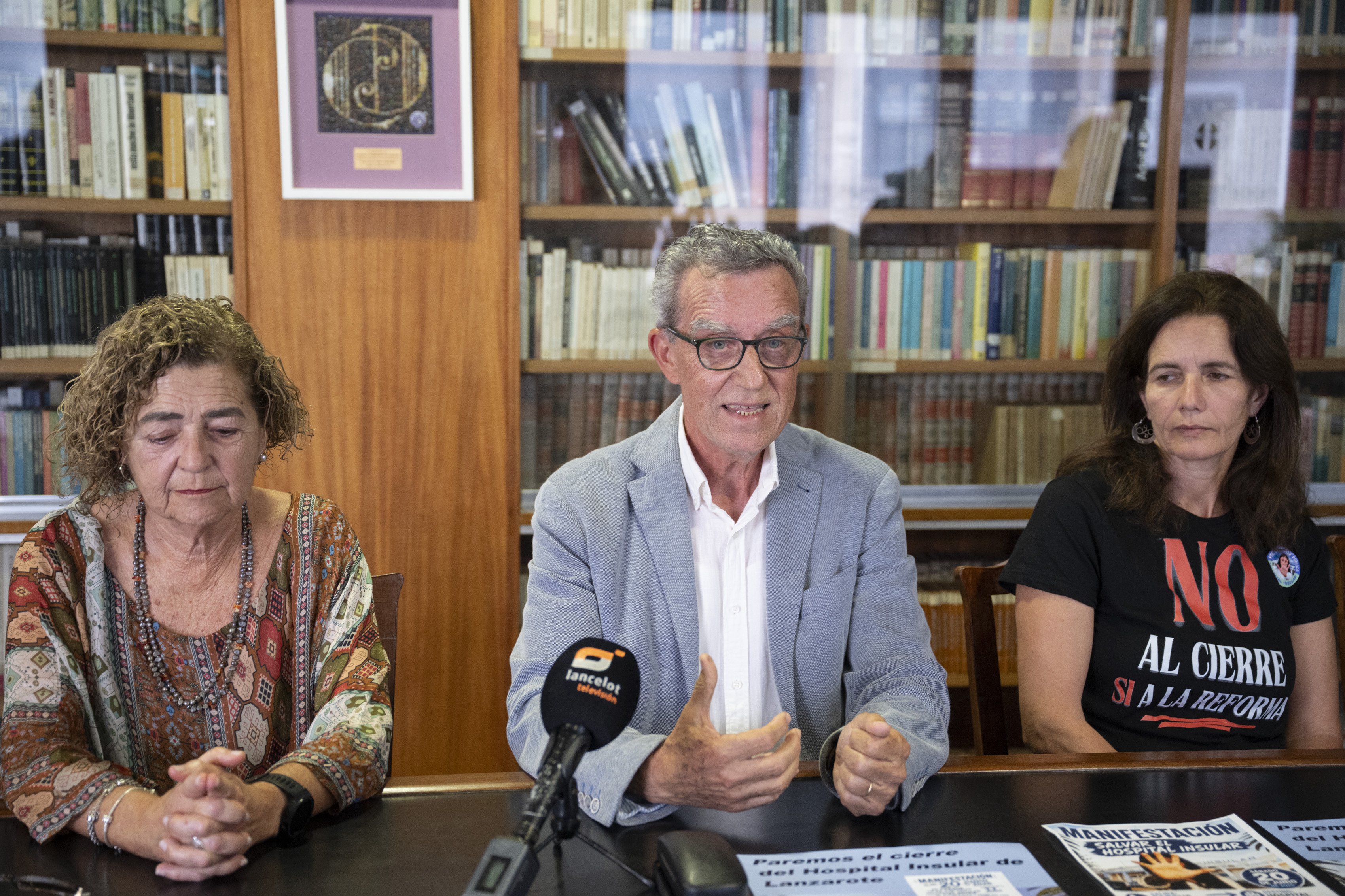 Rueda de prensa de la plataforma por el Hospital Insular 