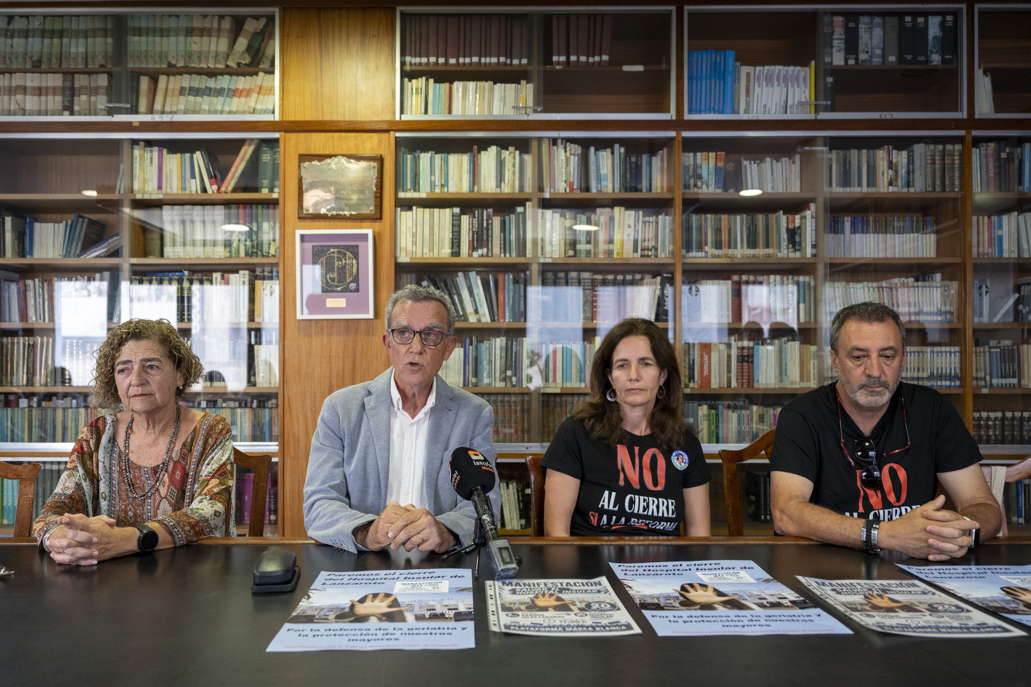 Rueda de prensa de la plataforma por el Hospital Insular. Rueda de prensa de la plataforma por el Hospital Insular.