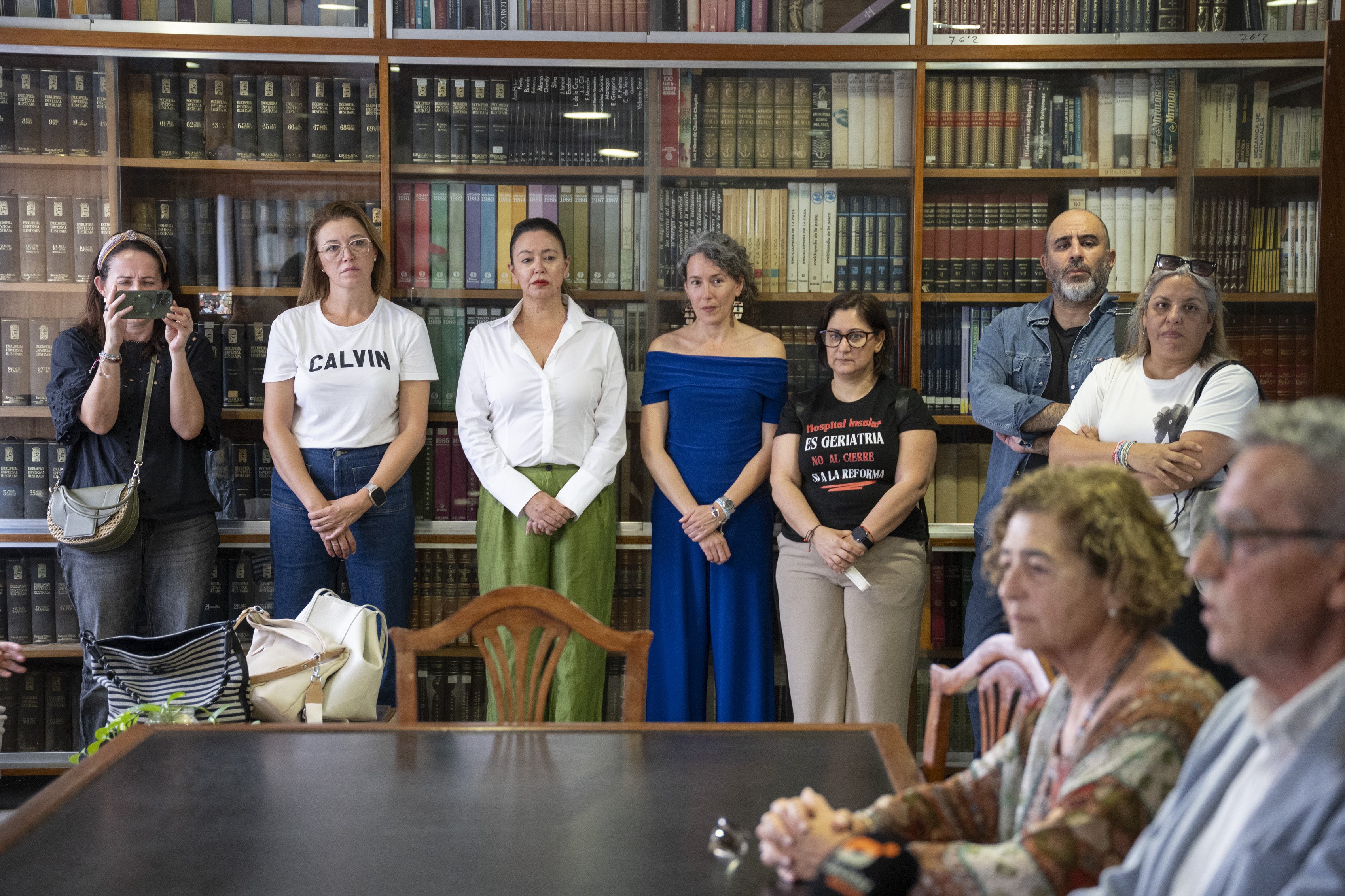 Rueda de prensa de la plataforma por el Hospital Insular 