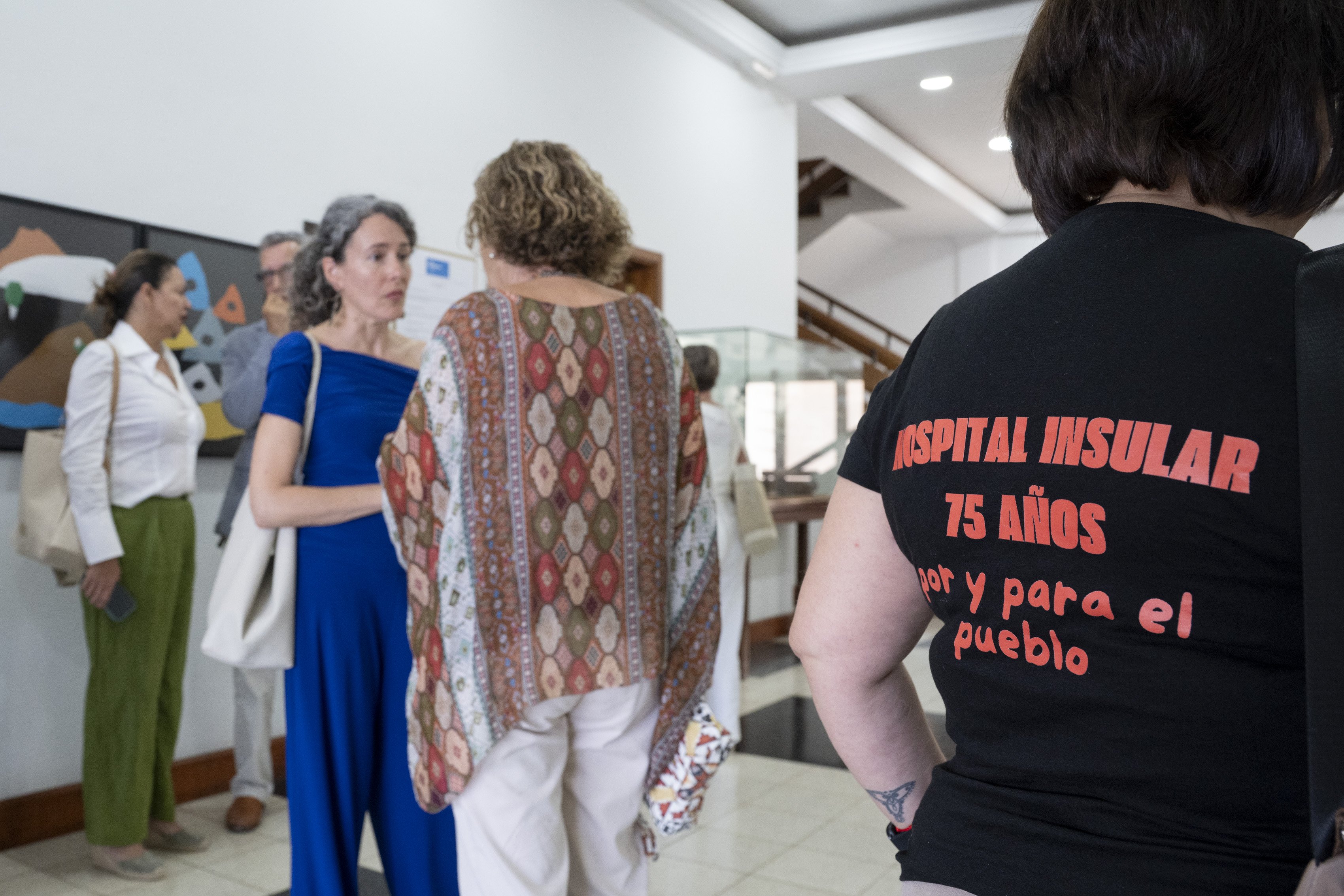 Rueda de prensa de la plataforma por el Hospital Insular 