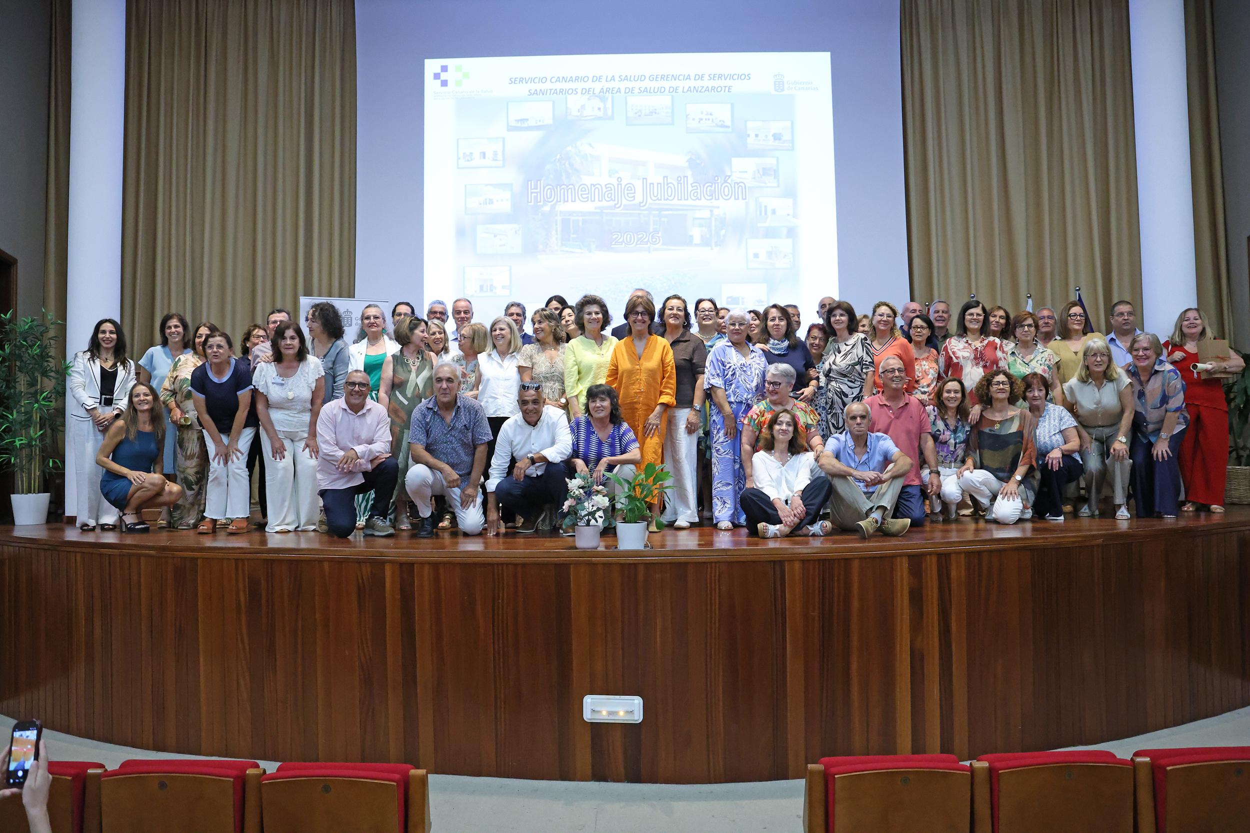 Homenaje del Servicio Canario de Salud a los sanitarios de Lanzarote que se jubilaron en 2024 y 2025. 