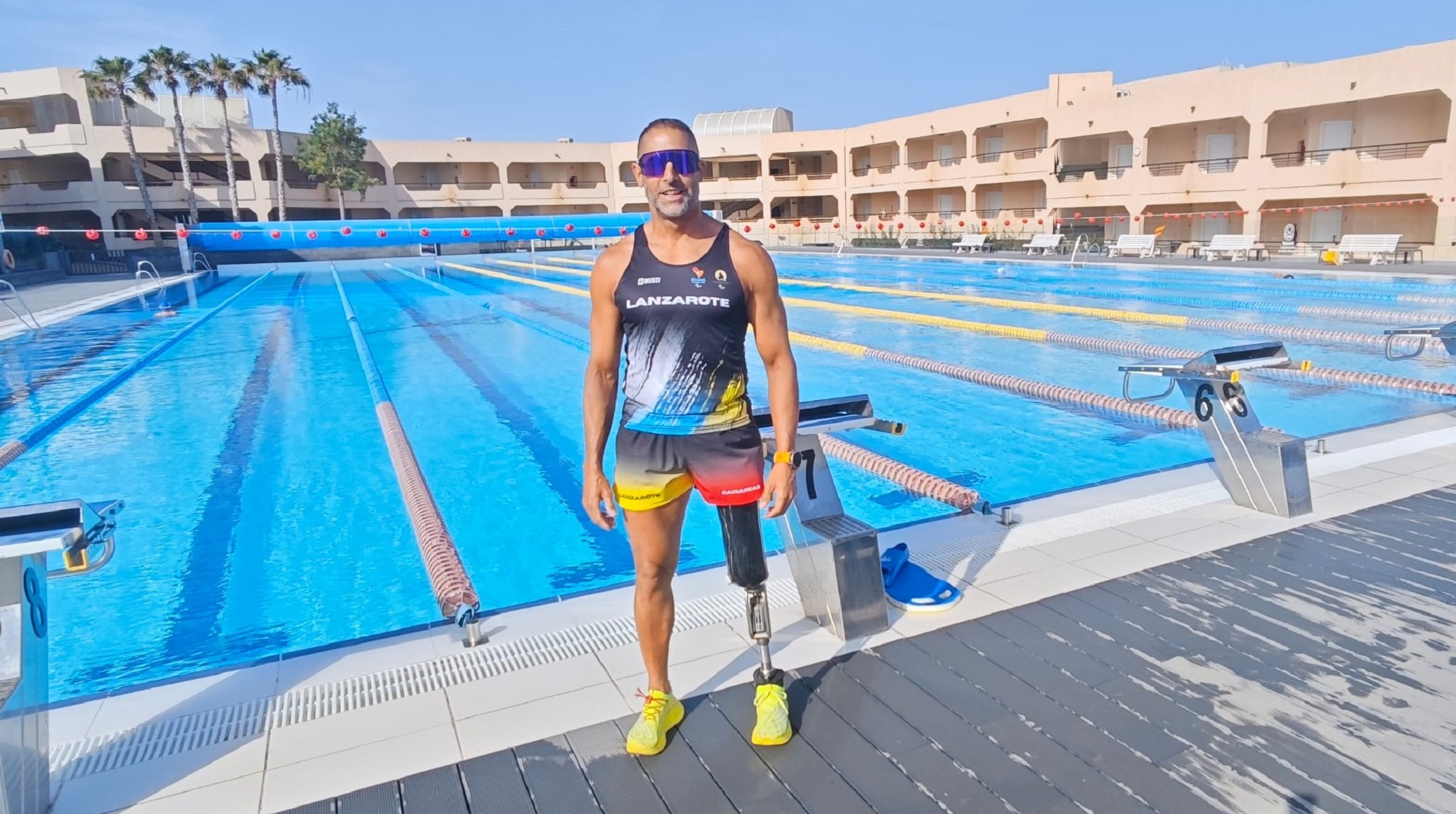 Lionel Morales se prepara para el Campeonato de Europa de Triatlón.