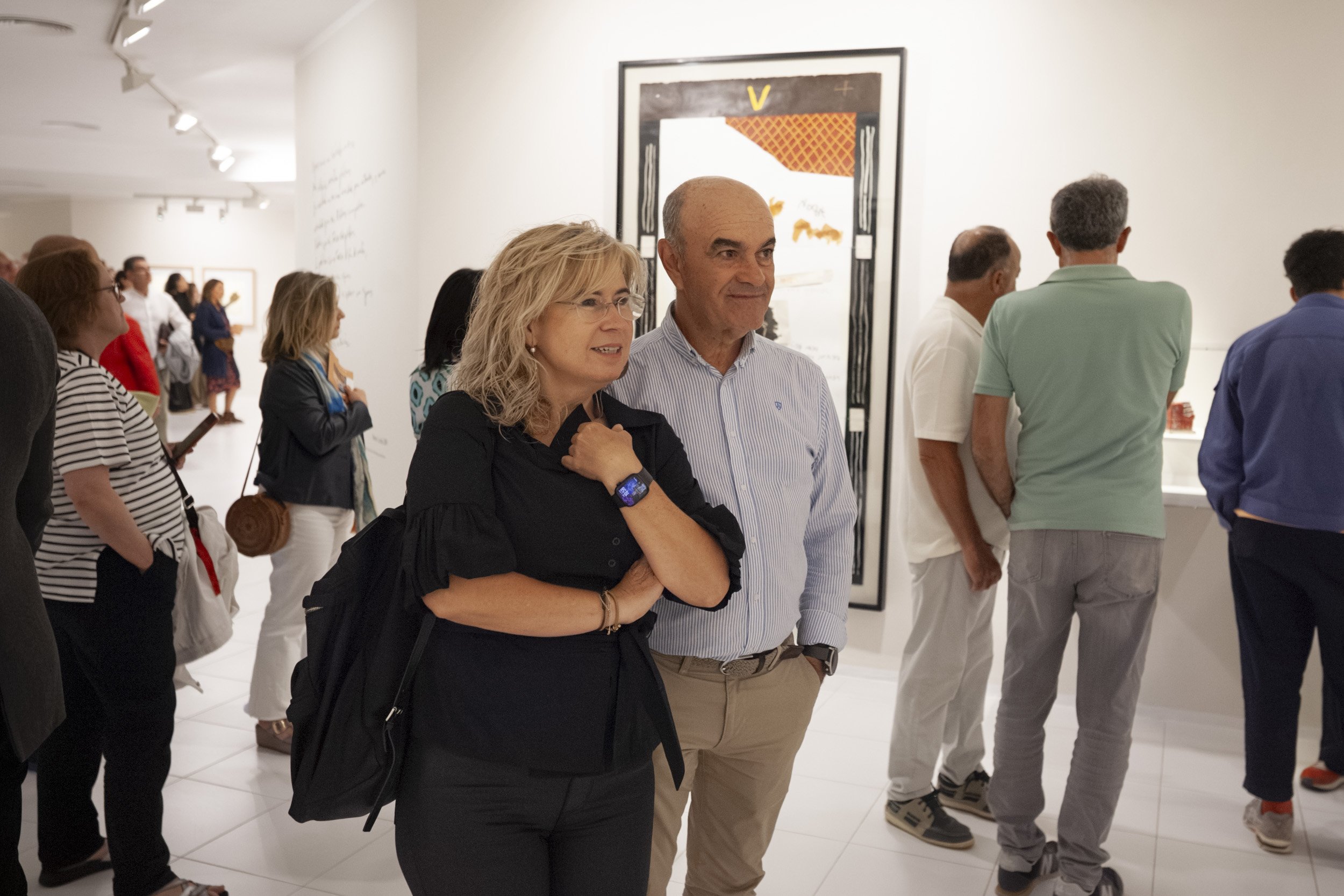 Inauguración de la exposición de Alberto Corazón en la FCM. Foto: Juan Mateos.