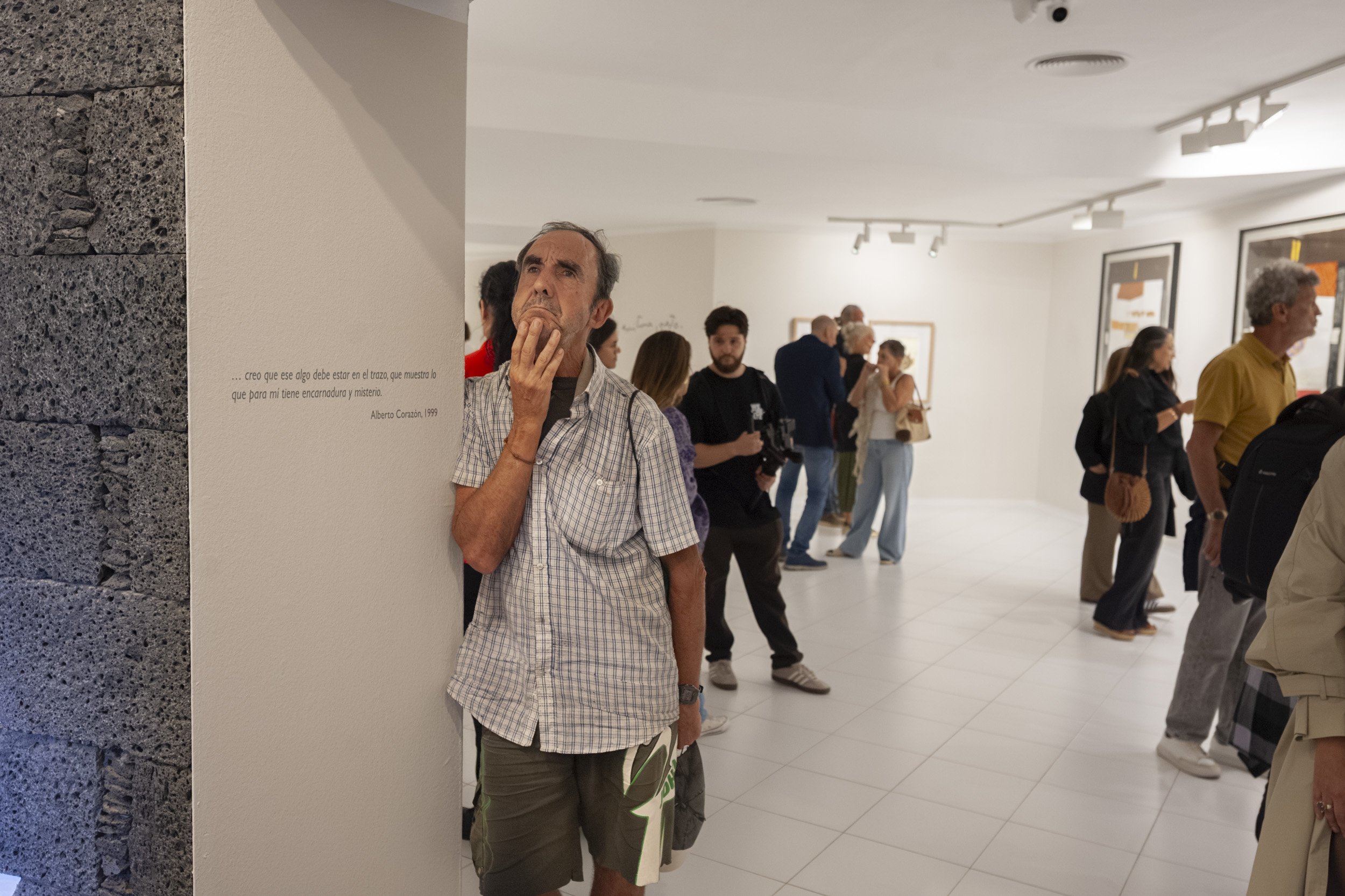 Inauguración de la exposición de Alberto Corazón en la FCM. Foto: Juan Mateos.