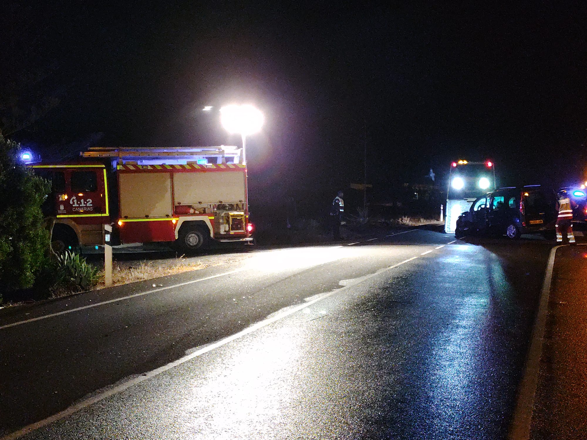 Un herido en un accidente en Masdache 