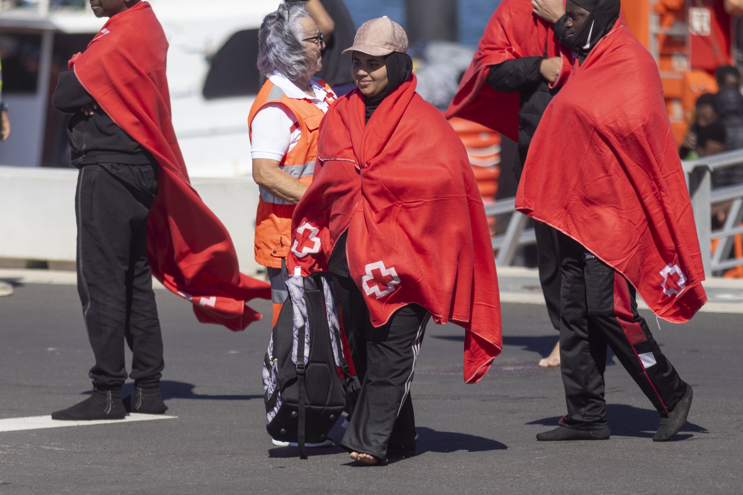 Llegada de migrantes a Arrecife, 14 de junio 2026 (Fostos: Juan Mateos) Llegada de migrantes a Arrecife, 14 de junio 2026 (Fostos: Juan Mateos)