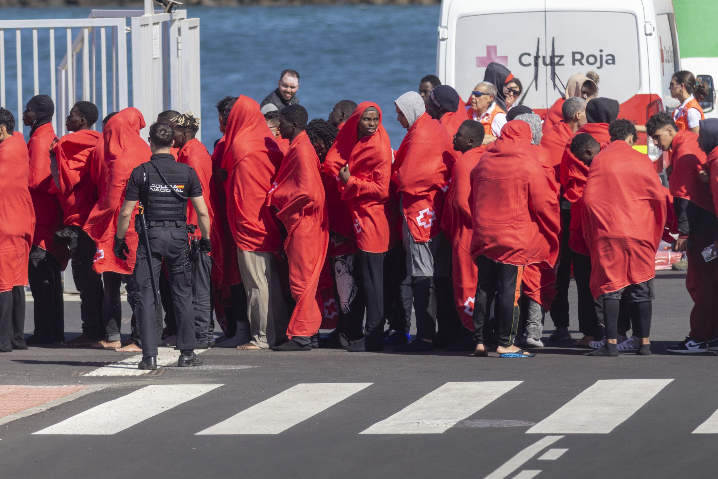 Llegada de migrantes a Arrecife, 14 de junio 2026 (Fostos: Juan Mateos) Llegada de migrantes a Arrecife, 14 de junio 2026 (Fostos: Juan Mateos)