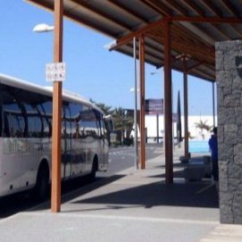 Una guagua de Arrecife Bus