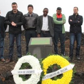 Una ofrenda floral conmemoró el quinto aniversario de la tragedia de Los Cocoteros