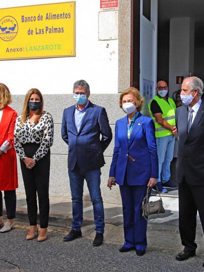 Visita Reina Sofia al Banco de Alimentos Lanzarote 