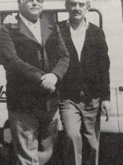 Aureliano Montero junto a Agustín De la Hoz