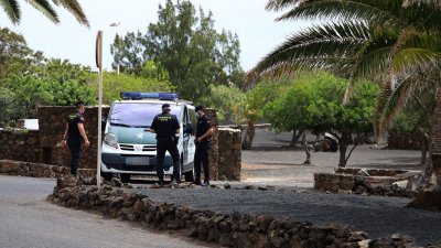 Llegada de Pedro Sánchez a la residencia La Mareta de Lanzarote