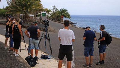 Llegada de Pedro Sánchez a la residencia La Mareta de Lanzarote