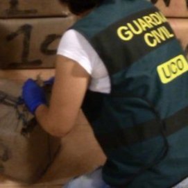 Imagen de la Operación Vendaval de la Guardia Civil, que interceptó más de 630 kilos de hachís