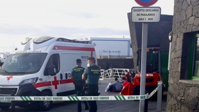 Dispositivo de asistencia a los inmigrantes llegados en patera a Órzola