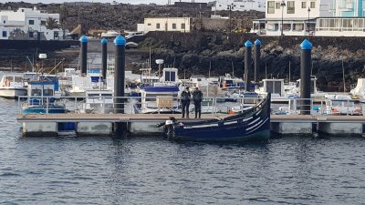 Dispositivo de asistencia a los inmigrantes llegados en patera a Órzola
