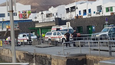 Dispositivo de asistencia a los inmigrantes llegados en patera a Órzola