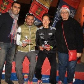José Carlos Hernández y Patricia Grewatta, vencedores de la San Silvestre de Arrecife