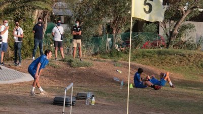 Imágenes del primer entrenamiento de la temporada 20/21