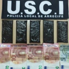Detenido un joven en Arrecife con 250 gramos de hachís en los pantalones
