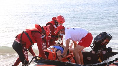 Simulacro de rescate en Playa Honda