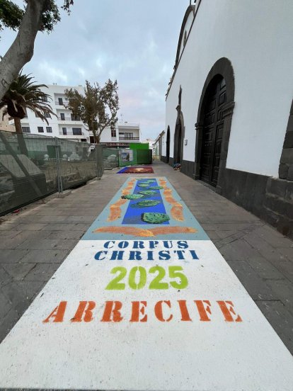 Alfombras del Corpus Christi en Arrecife, 2025