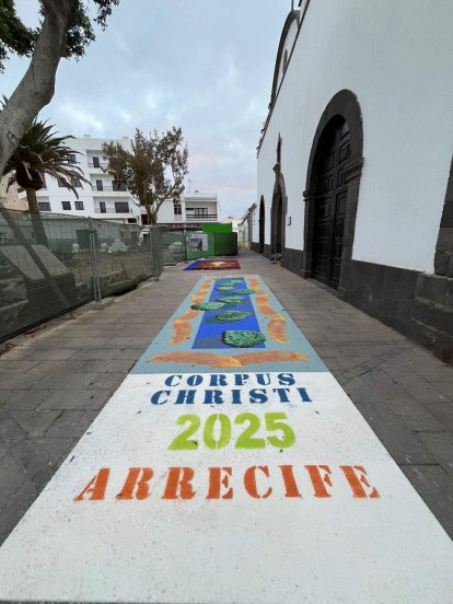 Alfombras del Corpus Christi en Arrecife, 2025