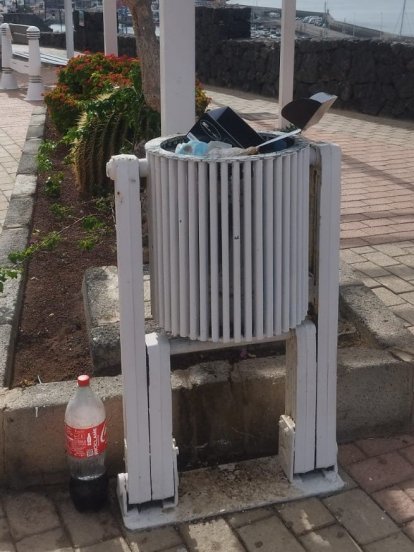 Suciedad en La Tiñosa