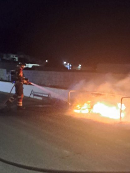 Incendio de contenedor en Soo