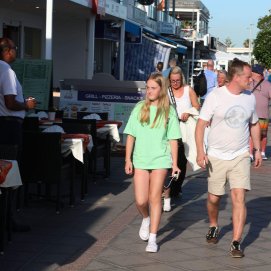 Turistas en Lanzarote.