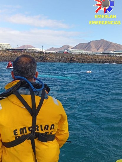 Barco hundido en Playa Blanca Foto: Emerlan