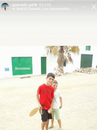 Santi Aldama y Pedro Luis Quevedo en La Graciosa
