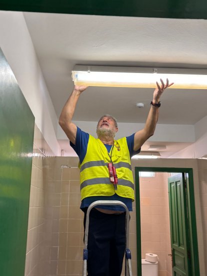 Trabajos en los colegios de Arrecife