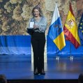 Techy Acosta recoge la Medalla de Oro de Canarias a Radio Lanzarote