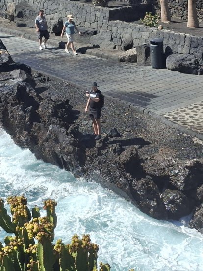 Un turista imprudente 