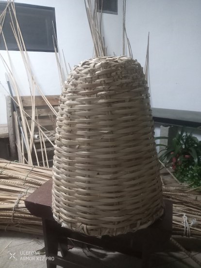 Cestas de pírgano elaboradas por Ruymán de León