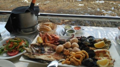 Fish dish at El Amanecer de Arrieta