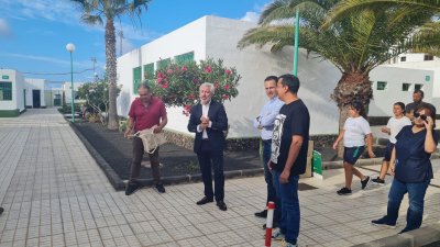 Iniciativa escolar de reforestación de la zona de la Casa Mayor Guerra de San Bartolomé 