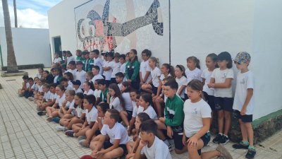 Iniciativa escolar de reforestación de la zona de la Casa Mayor Guerra de San Bartolomé 
