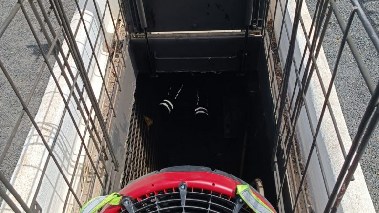 El transformador quemado en los apartamento Costa Sol en Puerto del Carmen