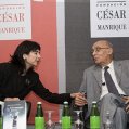 José Saramago, en un acto en la Fundación César Manrique