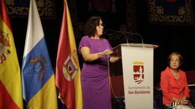Pregón de las Fiestas de San Bartolomé. Fotos: La Voz de Lanzarote.