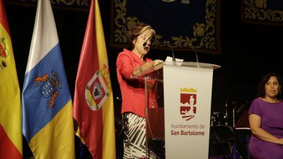 Pregón de las Fiestas de San Bartolomé. Fotos: La Voz de Lanzarote.