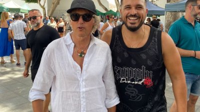jesús Calleja junto a Aduén Morales